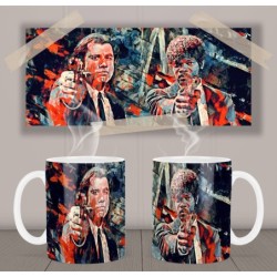 Pulp Fiction John Travolta Samuel L. Jackson B Mt Mug