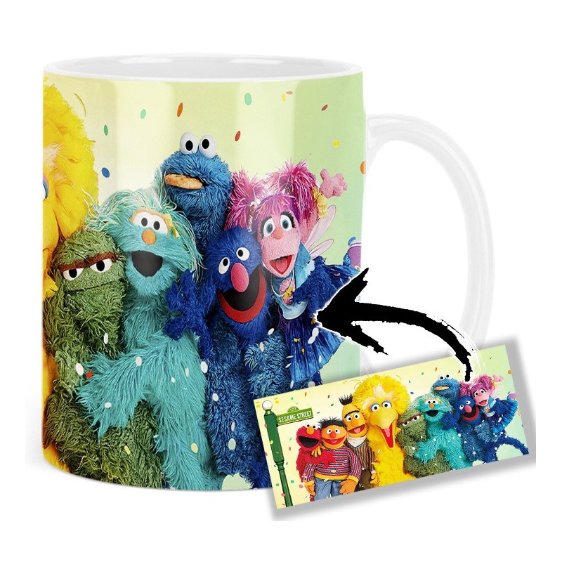 Sesame Street Big Bird Bert Ernie Mt Tasse