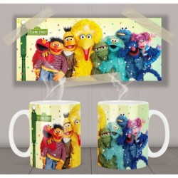 Sesame Street Big Bird Bert Ernie Mt Tasse