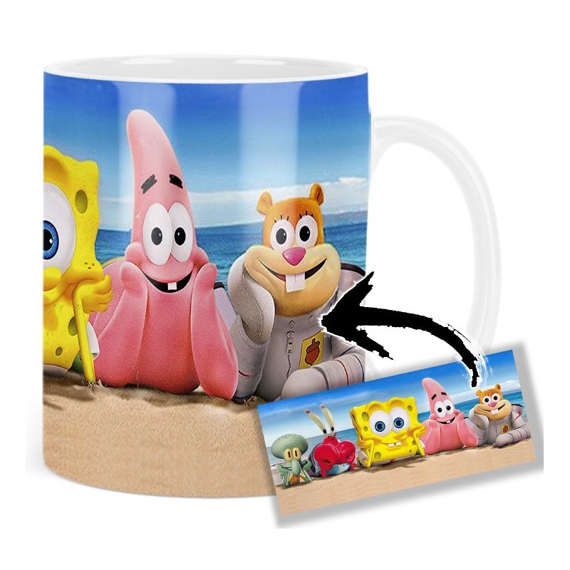 Spongebob Patrick Star Mr Krabs Sandy Cheeks Squidward Tentacles Mv Mug