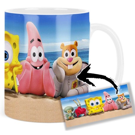 Spongebob Patrick Star Mr Krabs Sandy Cheeks Squidward Tentacles Mv Mug