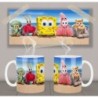 Spongebob Patrick Star Mr Krabs Sandy Cheeks Squidward Tentacles Mv Mug