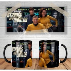 Star Trek Strange New Worlds Anson Mount Ethan Peck Rebecca Romijn Mt Mug