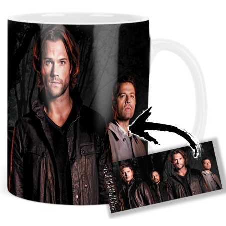 Supernatural Mark Sheppard Jensen Ackles Jared Padalecki Misha Collins B Mv Tazza