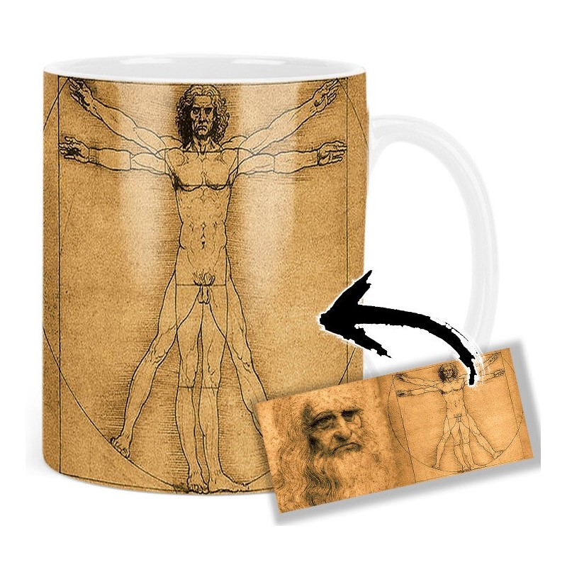 The Vitruvian Man L'uomo Vitruviano Leonardo Da Vinci Mt Mug