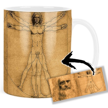 The Vitruvian Man L'uomo Vitruviano Leonardo Da Vinci Mt Mug