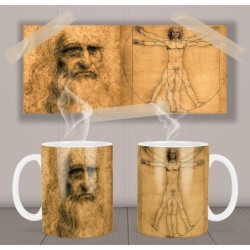 The Vitruvian Man L'uomo Vitruviano Leonardo Da Vinci Mt Mug