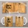 The Vitruvian Man L'uomo Vitruviano Leonardo Da Vinci Mt Mug