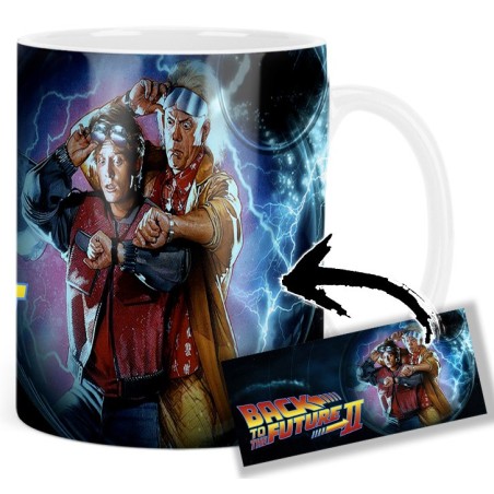 Back To The Future II Michael J. Fox Christopher Lloyd Mv Mug