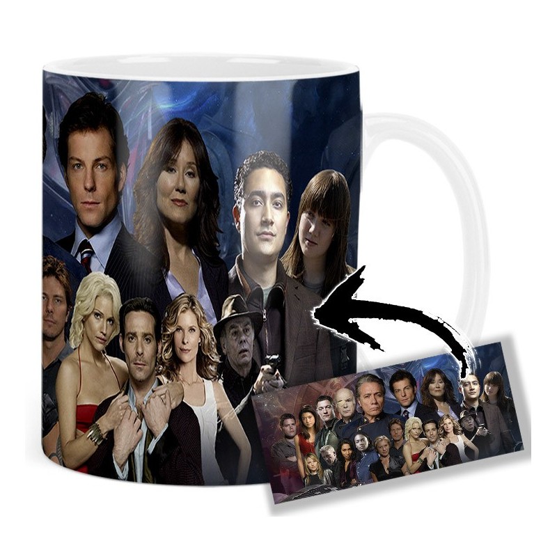 Battlestar Galactica Edward James Olmos Jamie Bamber Mv Tasse