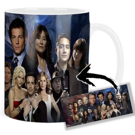 Battlestar Galactica Edward James Olmos Jamie Bamber Mv Tasse