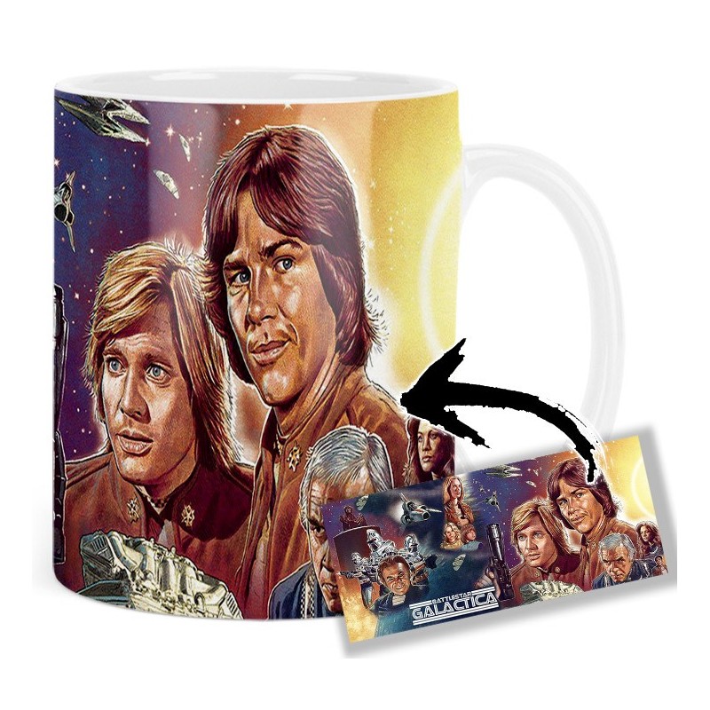 Battlestar Galactica Richard Hatch Dirk Benedict Mv Taza