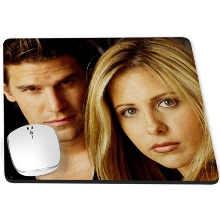 Angel & Buffy David Boreanaz Sarah Michelle Gellar B Mt Tapis d'ordinateur