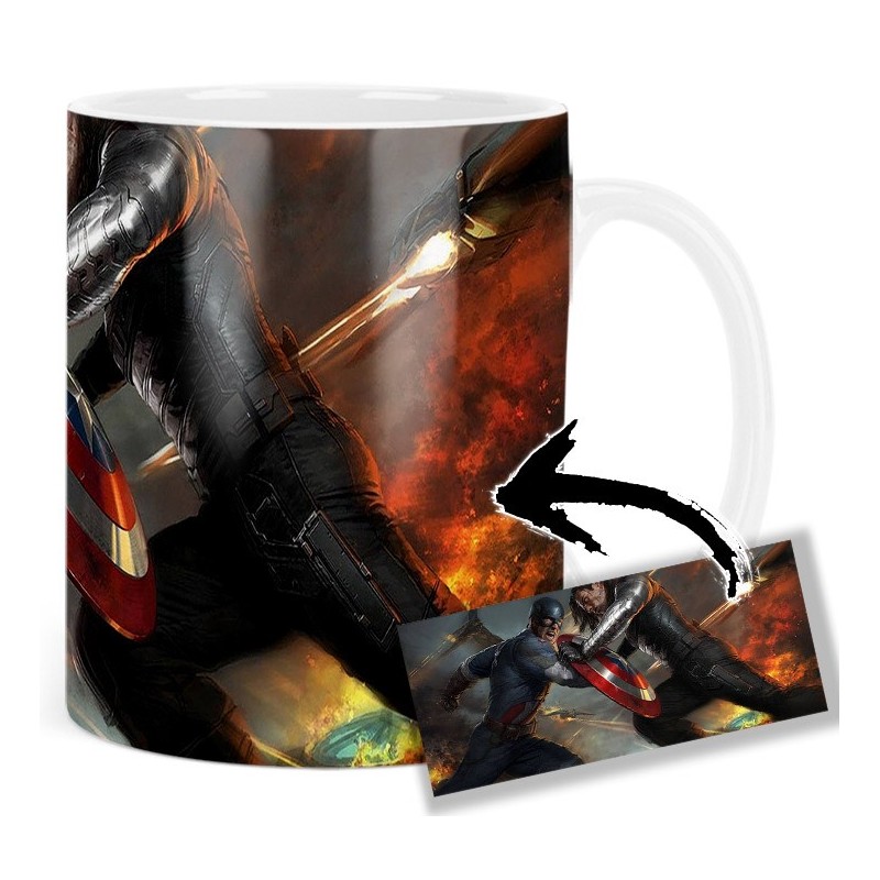 Captain America Chris Evans Bucky Barnes Sebastian Stan Winter Soldier Mv Mug