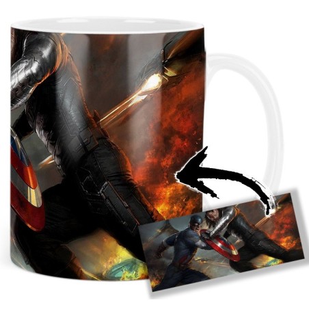 Captain America Chris Evans Bucky Barnes Sebastian Stan Winter Soldier Mv Mug