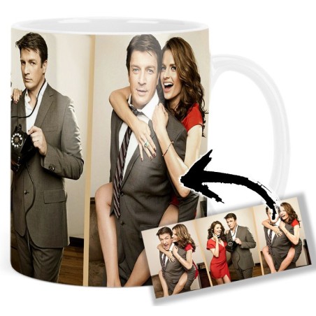 Castle Nathan Fillion Stana Katic Mv Tasse