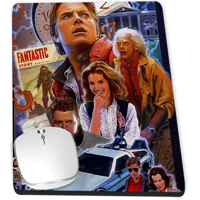 Back To The Future II Michael J. Fox Christopher Lloyd Thomas F Wilson Mt Computer MousePad