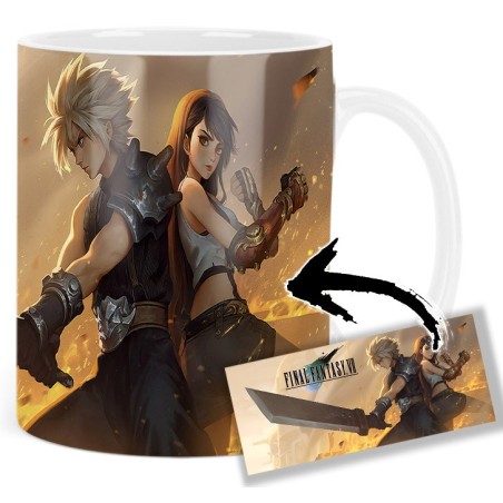 Final Fantasy VII Cloud Strife Tifa Lockhart Mv Tasse