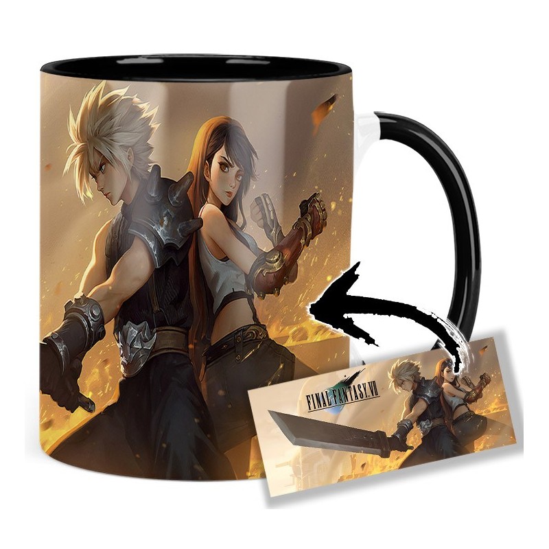 Final Fantasy VII Cloud Strife Tifa Lockhart Mv Tasse