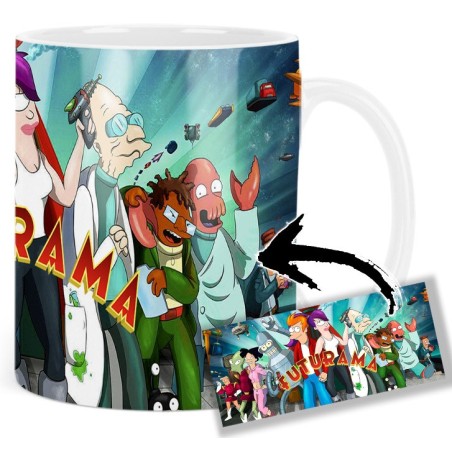 Futurama Bender Philip J. Fry Turanga Leela Mv Tasse