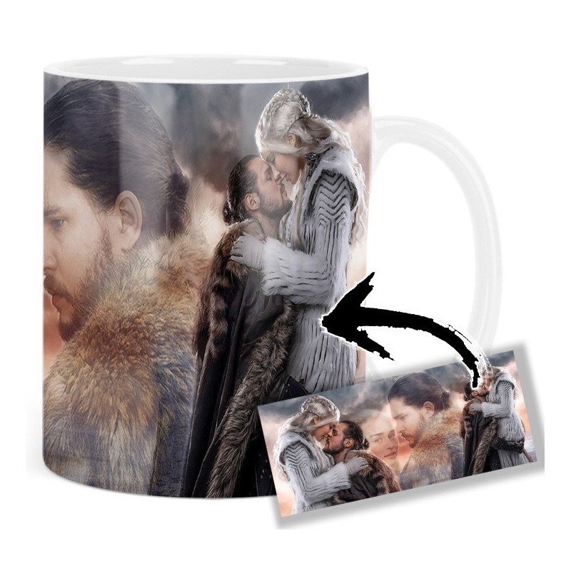 Game Of Thrones Jon Snow Kit Harington Daenerys Targaryen Emilia Clarke Mv Tasse