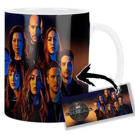Marvel's Agents Of S.H.I.E.L.D. Shield Clark Gregg Chloe Bennet Mv Tasse