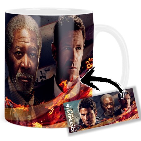 Olympus Has Fallen Gerard Butler Morgan Freeman Aaron Eckhart Mt Tasse